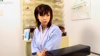 Pretty teen Aki Hoshino visits hospital for check-up