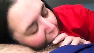 Chubby girl sucking my cock